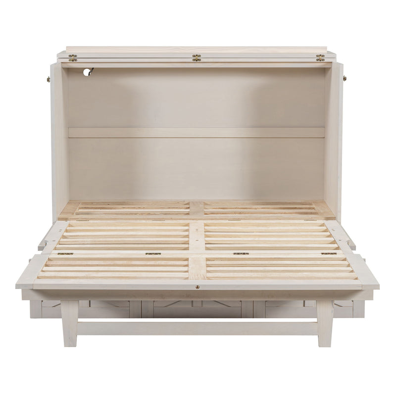 Murphy Bed With Large Drawers And USB Ports