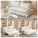 Pull Out Sleeper Sofa Bed, 3 In 1 Multi Functional