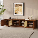TV Stand, Media Console With Adjustable Shelves - Walnut