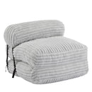 Latina - Indoor Foldbable Bean Bag Lounge Chair - Light Gray