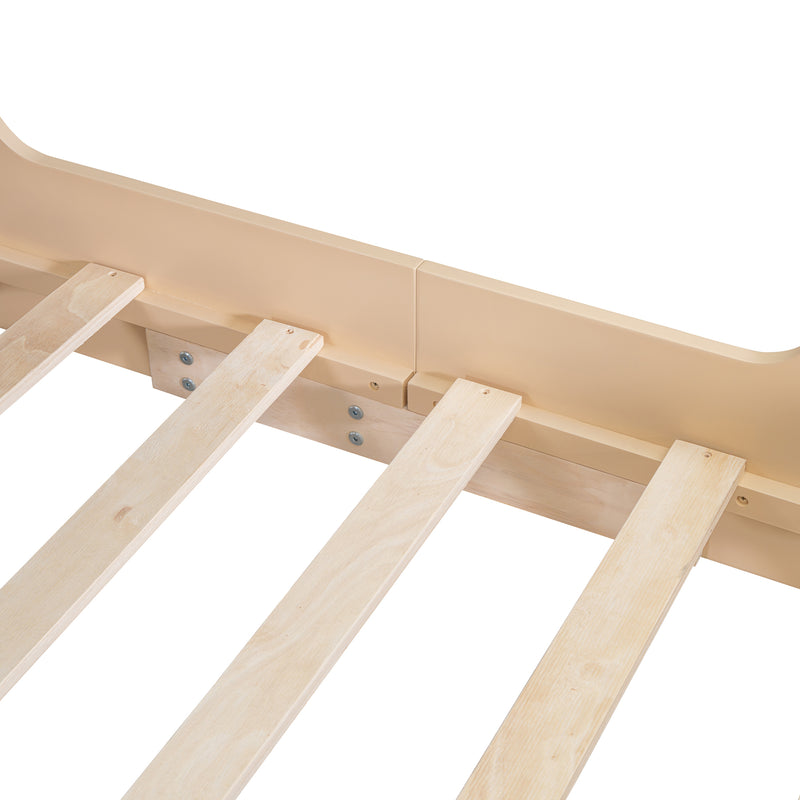 Full Size Car Shaped Bed with Tents,Natural