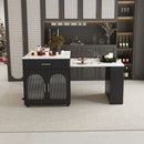 Expandable Kitchen Island With Power Outlet