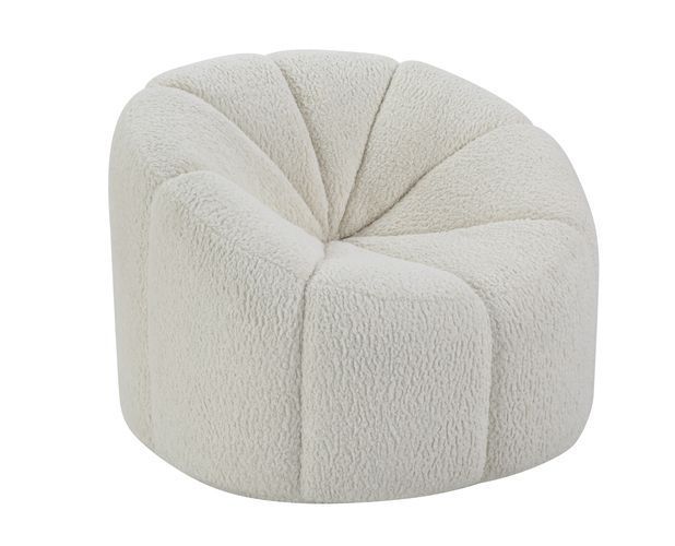 Osmash - Chair - White Teddy Sherpa - Atlantic Fine Furniture Inc