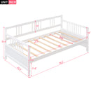 Modern Solid Wood Daybed, Multifunctional, Twin Size, White (Previous SKU: WF191899AAK)