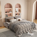 Queen Pull Out 3 In 1 Convertible Sleeper Sofa With Side Storage