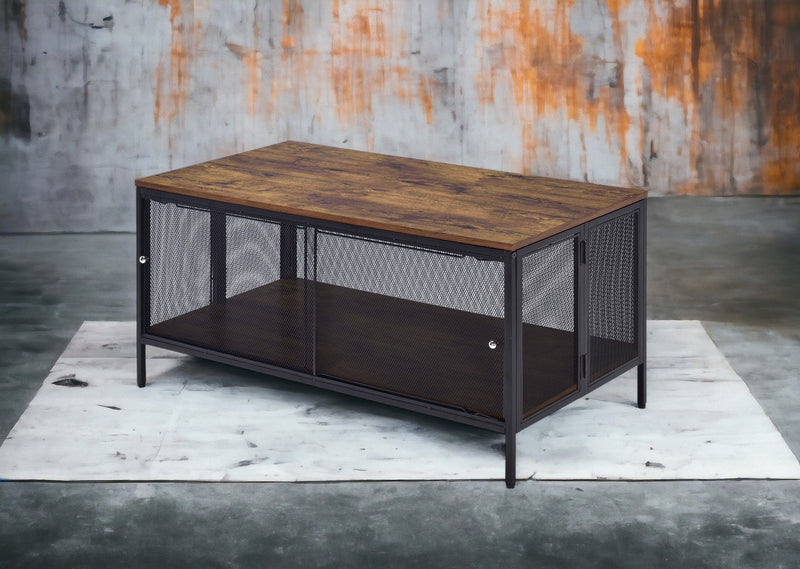 Winam - Coffee Table - Antique Oak / Black