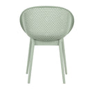 2 Piece Durable Single Chair With Mesh Hollow Out Design