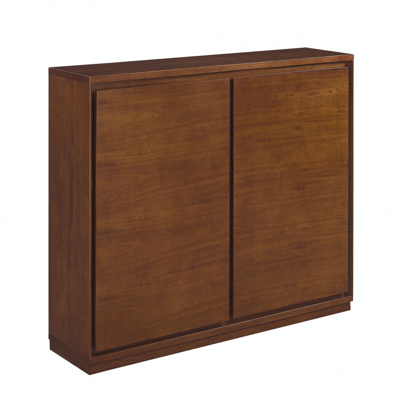 Sideboard, Buffet Cabinet With 2 Outlet Holes, Storage Cabinet For Entryway, Hallway, Living Room, Kitchen, Dining Room, Bedroom - Walnut