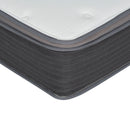 10" Full Size Hybrid Mattress In A Box, Gel Memory Foam Mattress Top With Pocket Coil Base - Gray / White