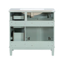 Modern Bathroom Vanity With Ceramic Sink, Soft Close Storage Cabinet