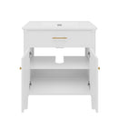 Bathroom Vanity With Sink, Soft Close Doors And Adjustable Shelf