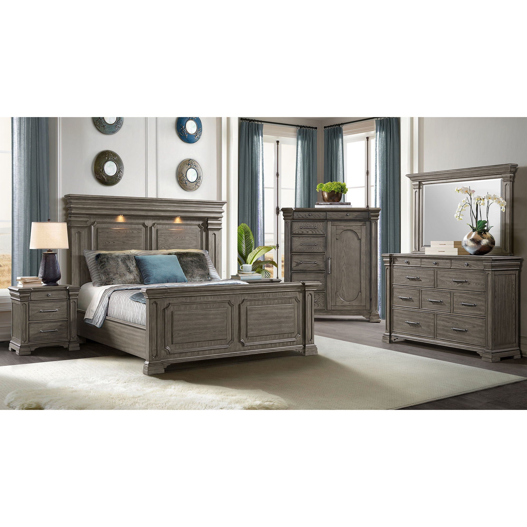 Kings Court - 1 Door And 7-Drawer Chest