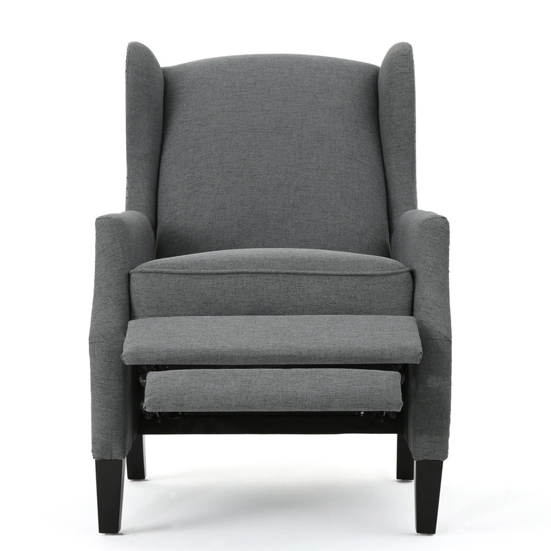 Westeros Wing Back Fabric Upholstered Recliner