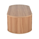 Lift Top Coffee Table With Hidden Compartment, Modern Oval Lift Tabletop For Home Living Room