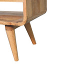 Reverse Curve Media Unit - Oak