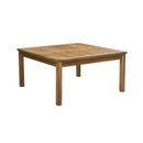 Perla - Rustic Square Coffee Table With Block Legs