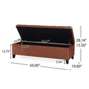 Wendover - Elegant Velvet Tufted Storage Bench With Lift-Up Top And Birch Wood Legs