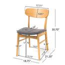 Dining Chairs With Cushioned Seat (Set of 2)