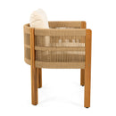 Outdoor Dining Chairs With Rope Handles (Set of 2)