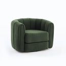 Swivel Accent Chair Wide Upholstered For Living Room