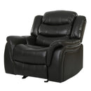 Classic Design Recliner, Upholstery Recliner, Glider Recliner - Black Berry