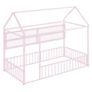 House Frame With Fence And Shelves