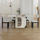 Modern Dining Table Set With Storage, Includes Chairs