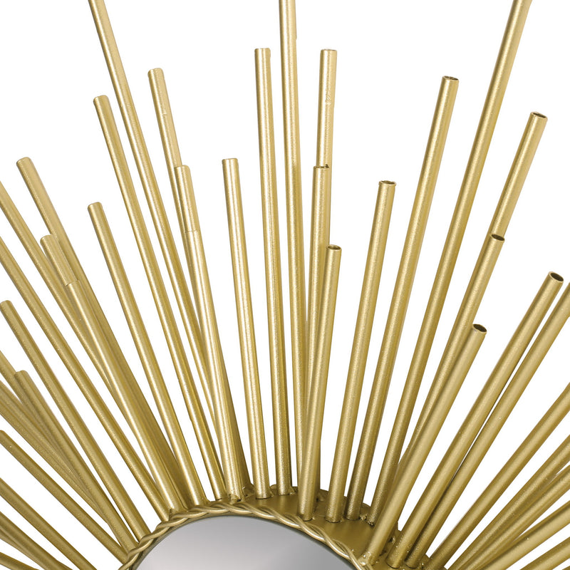Modern Glam Sunburst Wall Mirror - Gold