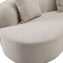 Elegant Curved Sectional Sofa With Full Foam Comfort