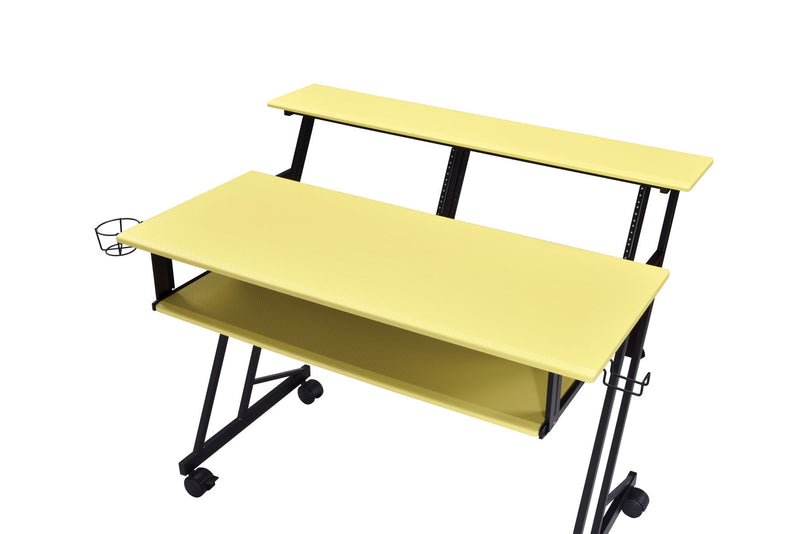 Suitor - Music Recording Studio Desk - Black / Yellow