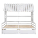 House Platform Beds With 2 Drawers, Side By Side Design