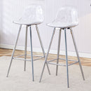 Stylish Upholstered Bar Chairs With Metal Leg