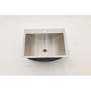 21 X 17" Drop In Bathroom Sink With Pop Up Drain, Stainless Steel Su304, Durable & Rust Resistant, Easy Installation - Brushed Nickel