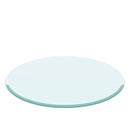 30" Round Tempered Glass Table Top Clear Glass 2 / 5" Thick Beveled Polished Edge - Transparent