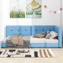 Modern Upholstered Platform Bed With USB Ports And LED Belt