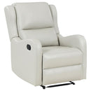 Kelsey - Upholstered English Arm Recliner Chair - Ivory