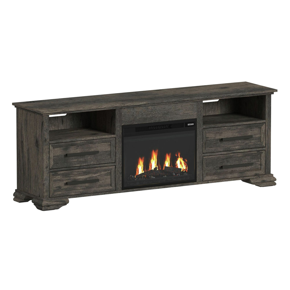 Park Ridge Entertainment Unit in Dark Gray by Elements International, view 25