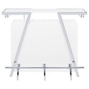 Araceli - Freestanding LED Home Bar Cabinet - White High Gloss - Atlantic Fine Furniture Inc