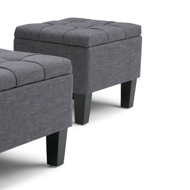 Dover - 3 Piece Storage Ottoman Contemporary Design