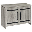 Enoch - 2 Door Engineered Wood Accent Cabinet - Gray Driftwood - Atlantic Fine Furniture Inc