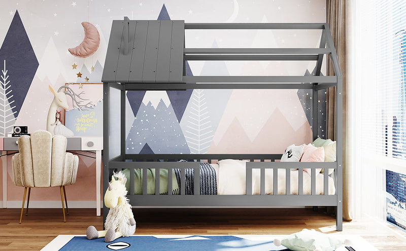House Bed With Fence