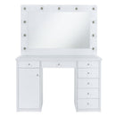 Amia - Complete Vanity With Lightbulbs - Glossy White