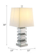 Noralie - Table Lamp - Mirrored & Faux Diamonds