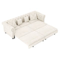 3 In 1 Pull Out Sofa Bed With Movable Ottoman