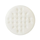 Elegant Round Ottoman Footstool With Studded Rim