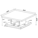 Reston - Square Coffee Table Set