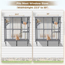 Large Walk In Outdoor Catio For Cats With Roof And 3 Access Doors - Gray