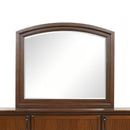Meade - Arch Mirror With Low Distortion Glass - Dark Cherry