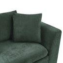 Modern L Shaped Sectional Sofa With Chenille Upholstery And Wooden Storage