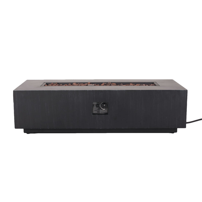 Modern Rectangle Fire Table 50,000 Btu